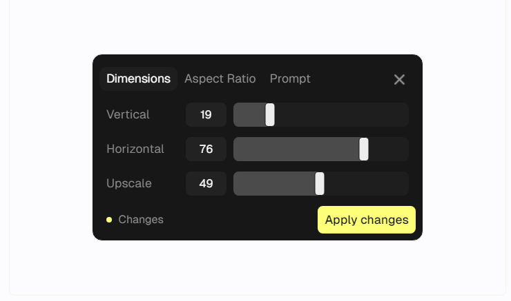 Dynamic Settings